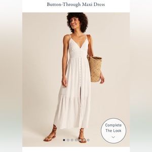Abercrombie and fitch button through maxi dress. Size small